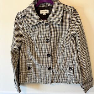 Merona Checkered Outerwear with Purple Accent